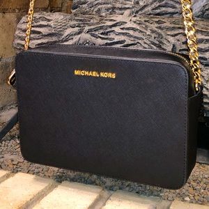 Michael Kors - Jet Set Large East West Crossbody Black Saffiano - NWOT
